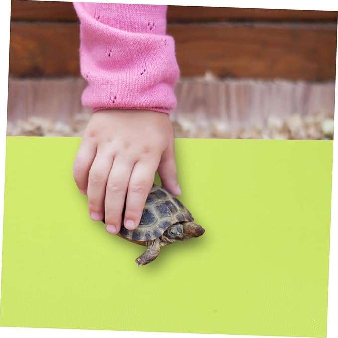 ORFOFE 2Pcs Reptile Terrarium Pad Green Non-Absorbent EVA Substrate Carpet Soft Floor Bedding for Snake Habitat and Reptile Cage