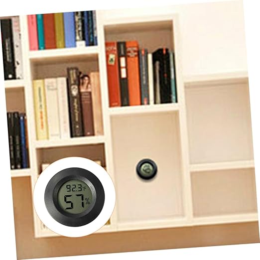 VICASKY 2sets Mini Humidistat Thermometer Reptile Tank Hygrometer Accurate Humidity Temperature Gauge 7pcs*2