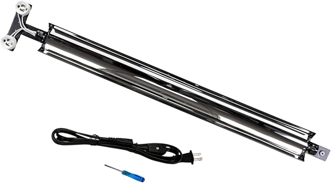 CAROLINACUSTOMCAGES T5HO Double 34” UVB Reptile Light Fixture 39w, Bearded Dragon and Reptile Terrarium Light Fixture