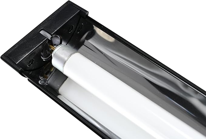 UVB Reptile Light, New Version T5 HO UVB10.0 Lighting Combo Kit, High Output UVA UVB,Compact UVB Lamp for Desert & Tropical Reptiles, Reptile Light Fixture 24W-22Inch