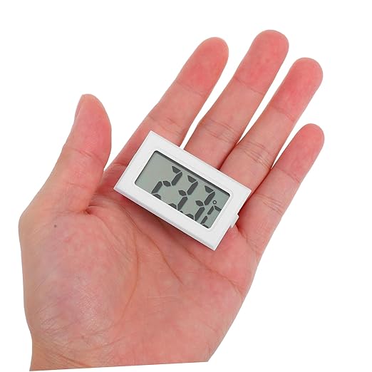 4pcs Mini Digital Hygrometer Temperature for Reptile Habitats Gardens Home Use Lightweight Accurate Readings Easy to Read Digital Display