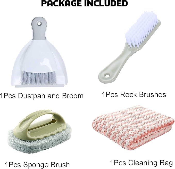Generic Reptile Tank Cleaning Kit, Bearded Dragon & Lizard Accessories, Compact Glass Terrarium Cleaning Kit