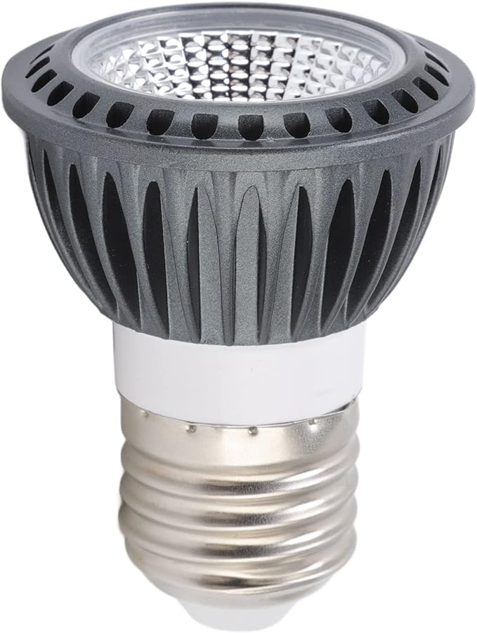 ZJchao Basking Light Bulb Reptile Heat Lamp Bulb Full Spectrum UVA UVB LED Concave Convex Mirror Sun Basking Lamp for Turtles Lizards Snakes Aluminum Alloy 5W 10.0 UVB (110V)