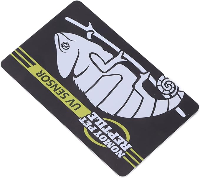 Crawl Pet Test Card,Easy Measurements Reusable B Sensor Card A B Fluorescent Lamp Tester for Reptile Reptile Bulb/Light/Lamp