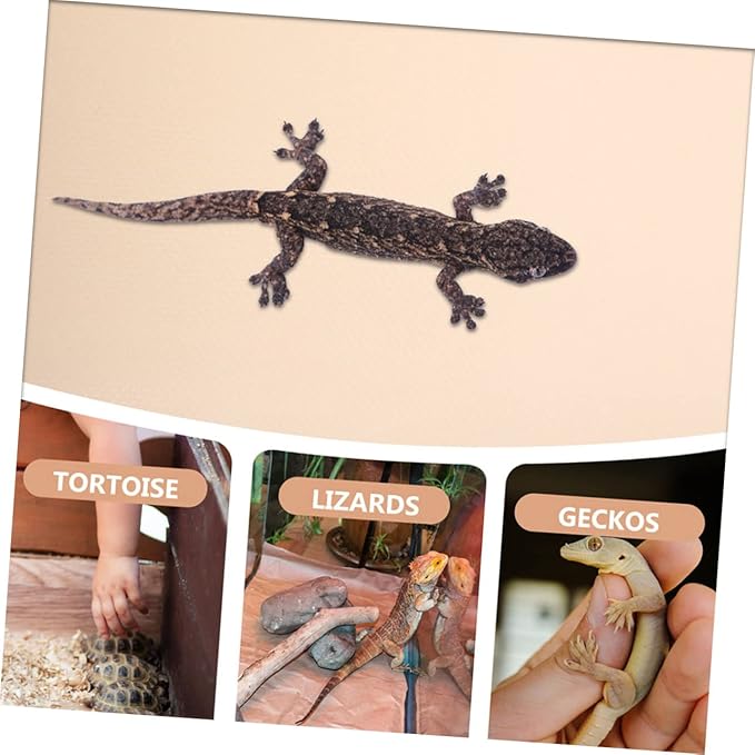 Happyyami Eva Reptile Carpet for Terrarium Soft Bedding Mat for Bearded Dragons Snakes Tortoises and Lizards Non- Eva Liner