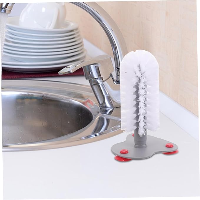 Milisten Turtle Back Brush Suction Cup Cleaning Brush for Aquarium Turtle Tank Reusable Shell Scrubber