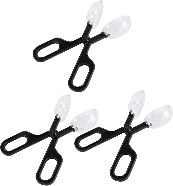 3Pcs Reptile Feeding Clip Durable Cleaning Tool for Crickets Locusts Flexible Design for Easy Use Pet Care and Breeding