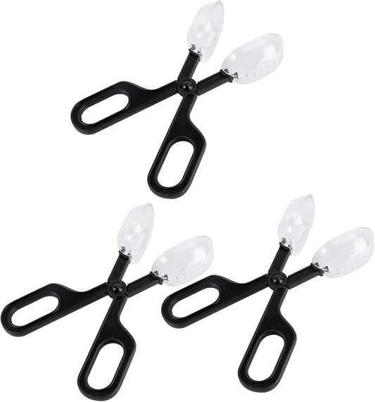 3Pcs Reptile Feeding Clip Durable Cleaning Tool for Crickets Locusts Flexible Design for Easy Use Pet Care and Breeding
