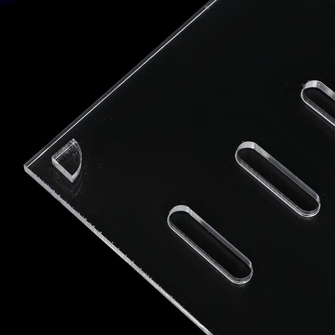 Fish Tank Anti-Escape Lid Cover - Clear Acrylic Panel Tank Top Protector with Holes for Aquarium Terrarium Reptiles Turtles Fish Shrimp Protection 20x14cm/7.9x5.5''