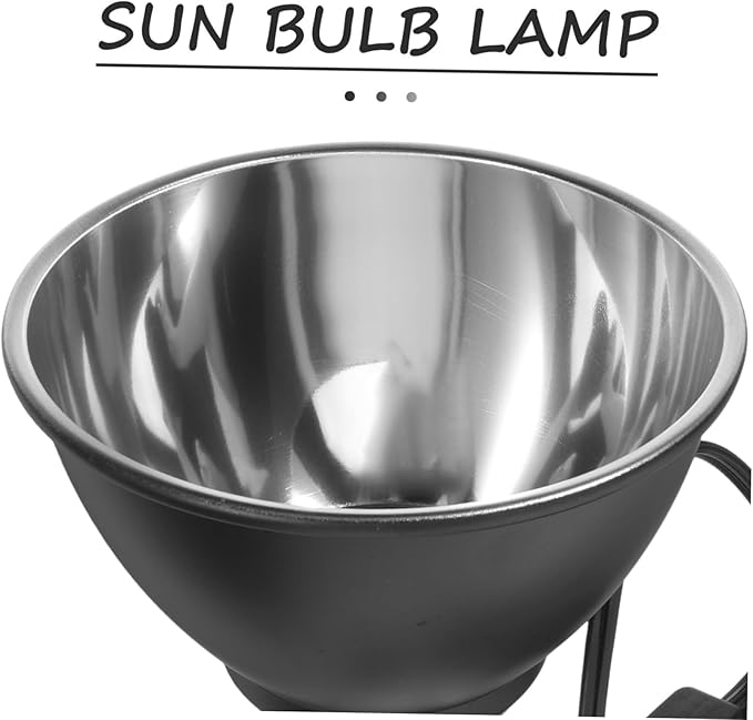 WOONEKY Reptile Heat Lamp Shade for Bearded Dragon Turtle Lizard Easy Installation Energy Efficient Lighting Design for Optimal Reptile Habitat Conditions