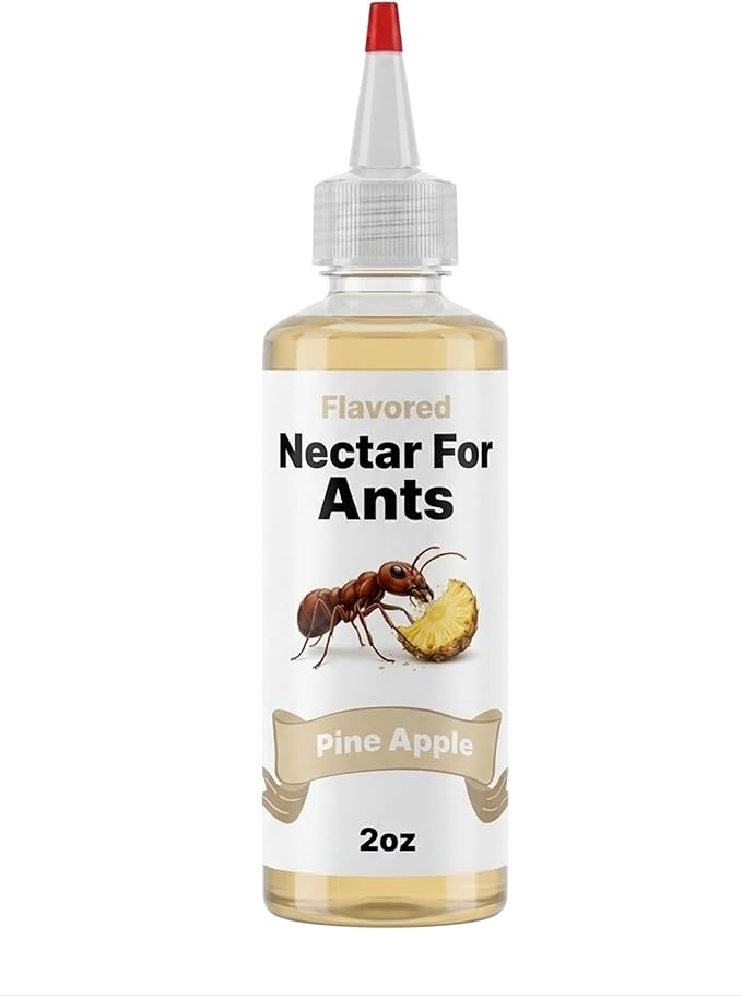 CTWPets Flavored Nectar for Ants — Liquid Ant Food with Electrolytes | Sugar Water Feeding Supplement | 5 Flavors | 2 fl oz (Pineapple)