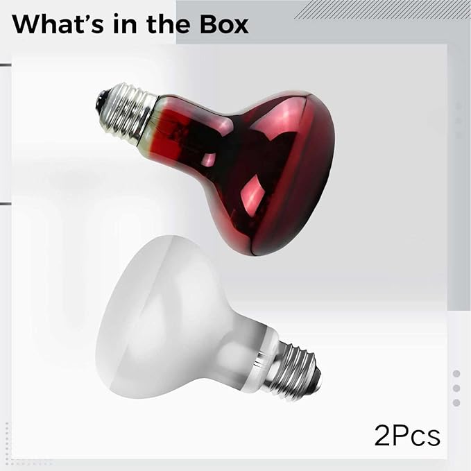 Reptile Basking Spot Light, 75W Heat Lamp, Uva Day & Night, R80 Bulb, for Lizard, Turtle, Snake, 3.1 X 4.3 in