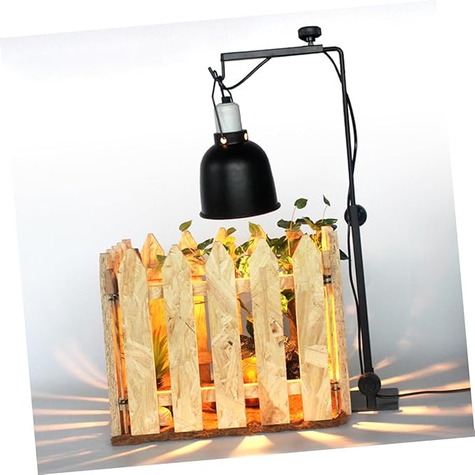 UPKOCH Adjustable Metal Reptile Lamp Rack Durable Plant Light Stand for Reptiles Amphibians and Small Pets for Fluorescent and Heat Lamps