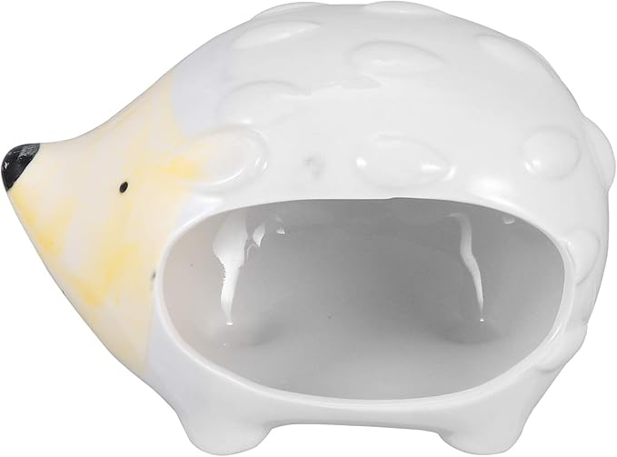 POPETPOP Ceramic Hamster Bed Houses Guinea Pig Hamster Hut Small Pet Animals Habitat Cage House Cool Hamster Hideout Nest Hedgehog House