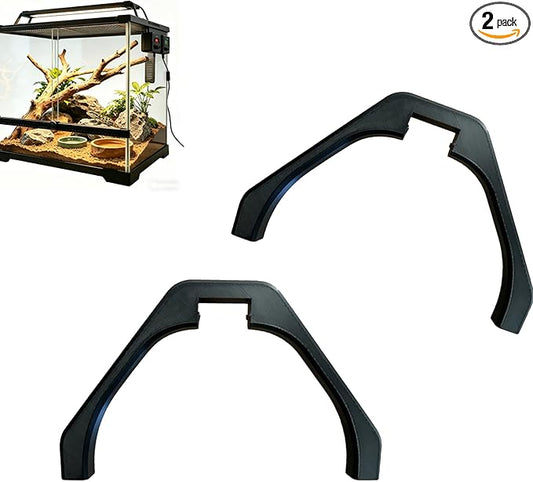 Reptile Enclosure Light Stand Riser Compatible with Arcadia LumenIZE ProT5, Raised Mounting Bracket for Over Tank Fixture Positioning Above Mesh or Screen Lids