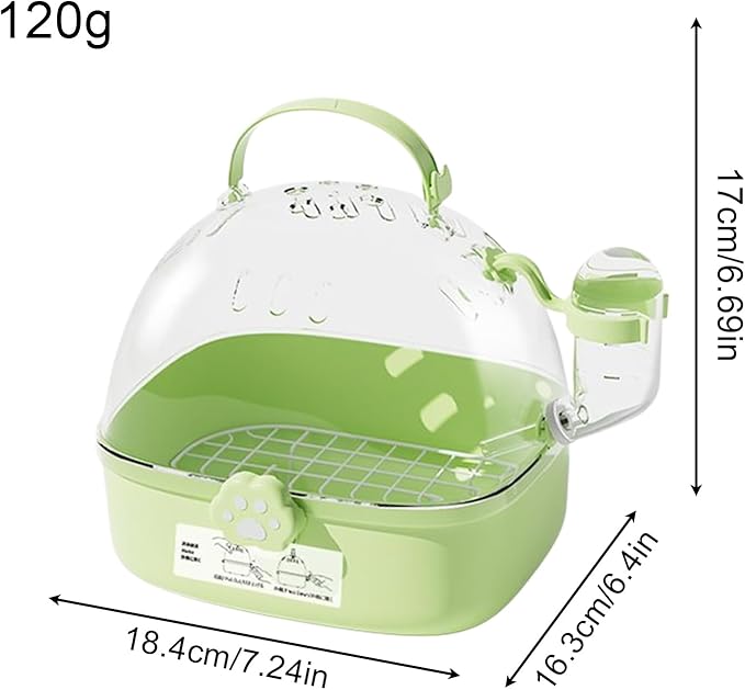 Ventilated Kennel with Water Bottle - Bird Bag Carrier, Handheld Pet Carrier for Tiny Breed Puppy Kitten Ferret Bunny | Comfortable and Safe for Car Rides Veterinary Visits Travel Outdoor Use