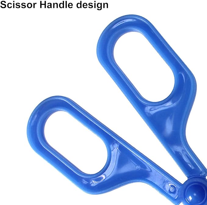 Reptile Feeding Clamp, Feeding Tool, Reptile Poop Scoop，Amphibian Terrarium Feeding and Cleaning Tool, Multipurpose Reptile Feeding Claw Collector, with Vents for Lizard Spider Tortoise(Blue)