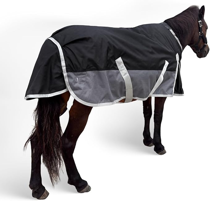 Winter Blanket for Mini Horse, Pony, Donkey, Llama, Alpaca, Small Equine- 220g Filled Medium Weight Winter Horse Blanket - 1200D Water Resistant (45'')