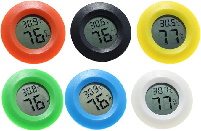 POPETPOP Box Temperature and Humidity Meter Portable Thermometer Wall Mounted Thermometer Bedroom Thermometer Office Thermometer Digital Thermometer Hygrometer Outdoor Humidity Gauge Indoor