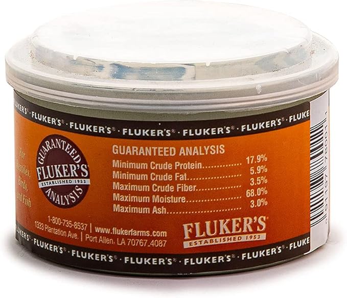 Fluker's Gourmet Canned Food, Mealworms, for Reptiles | Fish & Birds Compatible | Small Animals Compatible | 1.23 Ounce | Pack of 3