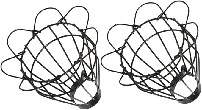 SOLUSTRE 2sets Dome Shaped Bulb Shade Reptile Terrariums Heat Lamp Cover Anti-Scald Lamp Mesh for Reptile Pets 2pcs*2