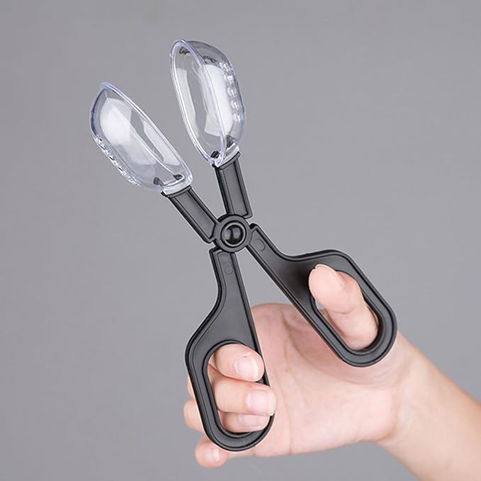 NonSlip Clamp Reptiles Feeding Tweezers with Clear Catcher Catching Tool for Safe Use Reptiles Care Supplies