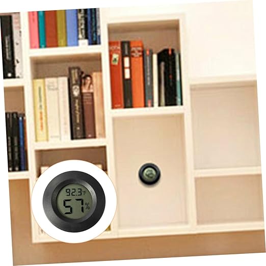 7Pcs Mini Hygrometer Thermometer for Reptile Terrariums Durable Indoor Humidity Temperature for Poultry Office and Home Use