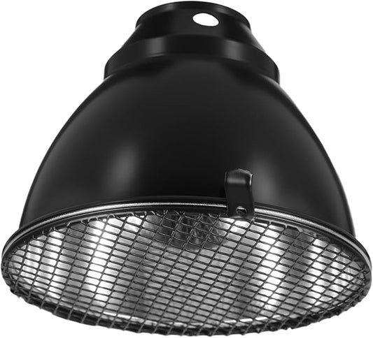 1set Aluminum Heat Lamp Cover for Reptiles Safe Insulation Dome for Lizards Snakes and Turtles Temperature Control and Scald Protection
