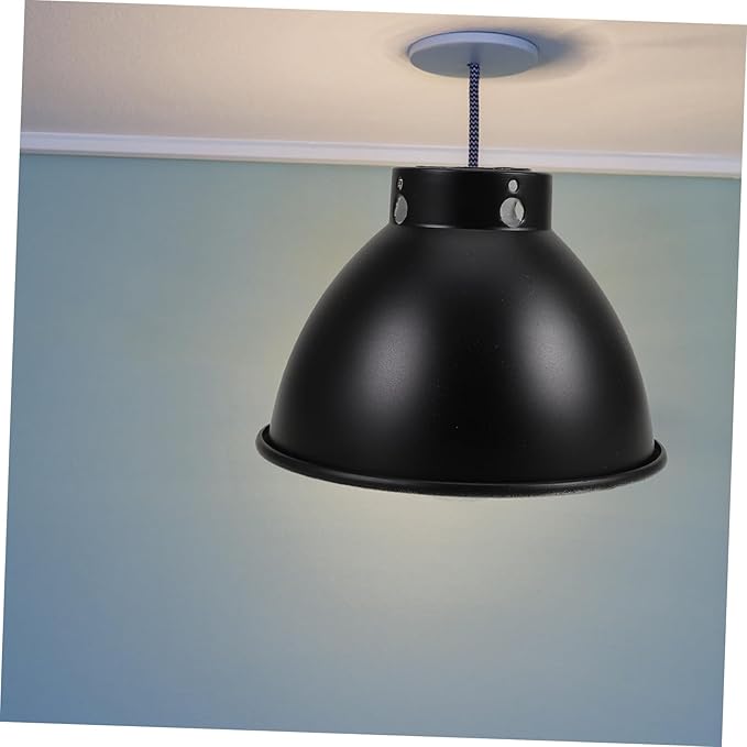 Toyvian Reptile Heat Lamp Guard Reflective Dome Shade for Optimal Habitat Lighting Compatible with Heat and Basking Bulbs Easy to Install Enhances Temperature Uniformity for Reptile