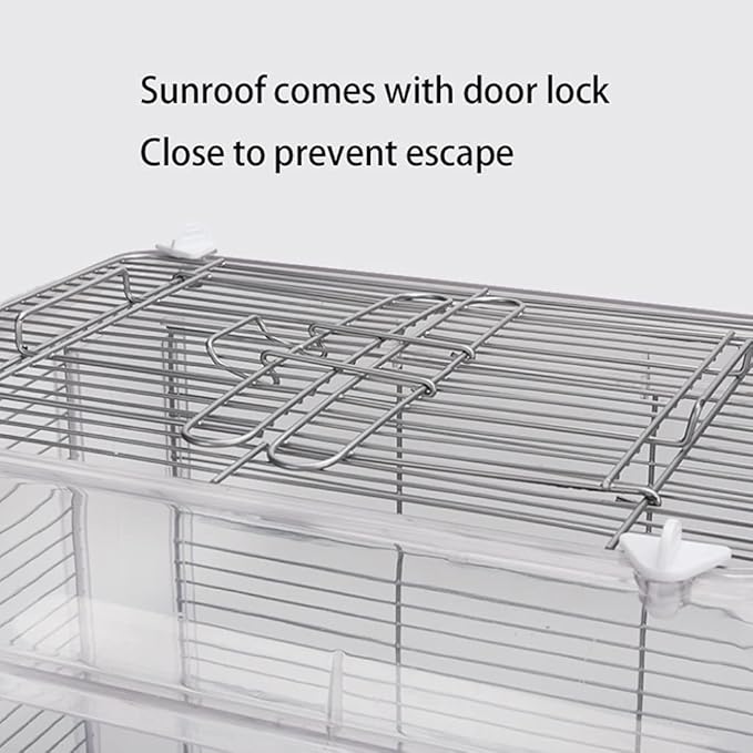 Birdcages Clear Hanging Bird House Acrylic Bird Travel Carrier Cage Bird Carrier Feeding House Portable Bird Cages for Home,