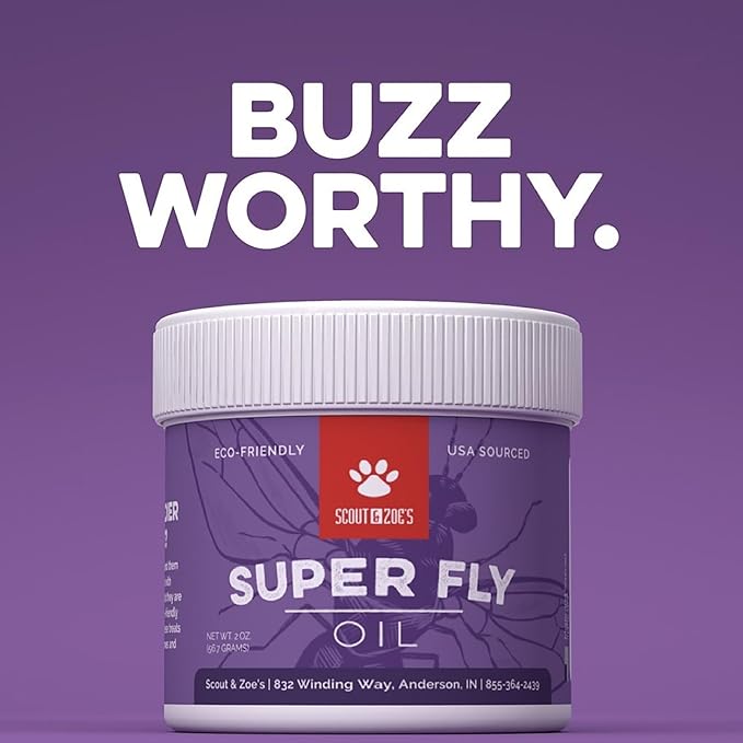 Scout & Zoe's Super Fly Black Soldier Fly Larvae Oil for Reptiles and Amphibians 1 oz jar