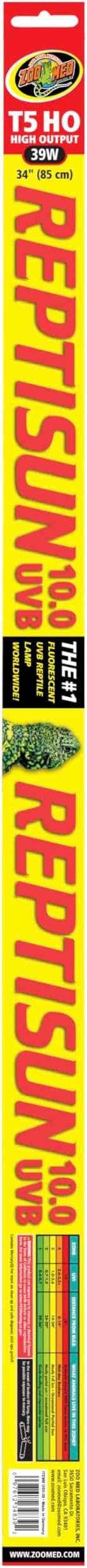 Zoo Med Reptisun 34-Inch 10.0 UVB, T5-High-Output, 2pk