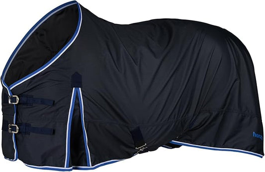 HORZE Glasgow Light Weight Waterproof Turnout Horse Sheet (No Fill) - Dark Blue - 81 in
