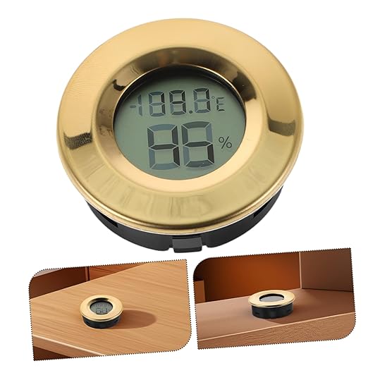 GANAZONO Mini Digital Hygrometer Thermometer for Indoor Outdoor Use Humidity for Reptile Enclosures Home Bar and Garden Stylish Design Versatile Temperature