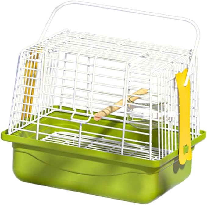 Bird Travel Carrier Cage Cage Carrier Carry Transport Parrot Parakeet Carrier with Stand for Shopping Cockatiel Parakeets, Set of 3
