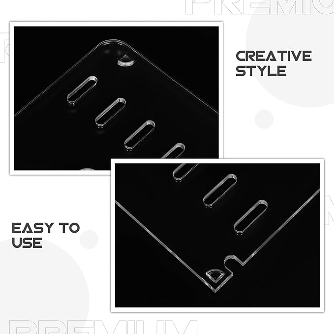 Aquarium Anti-Jump Lid Cover with Holes - Acrylic Plate Tank Top Protector for Fish Reptiles Turtles Shrimp Escape Prevention and Aquatic Tank 20x14cm/7.9x5.5''