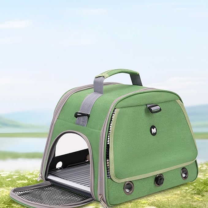 Bird Carrier Case - Parrot Travel Bag, Zippered Pet Tote | Breathable Shoulder Bag with Standing Perch, Lightweight Cage Alternative for Small Birds, Carrier for Hospital Visits