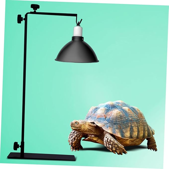 Toyvian Metal Reptile Lamp Rack Heating Lamp for Reptiles Adjustable Plant Light Stand