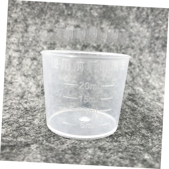 HANABASS 30pcs Reptile Feeding Bowl Set for Gecko Lizard and Turtle Accurate Measuring Cups for Pet Care
