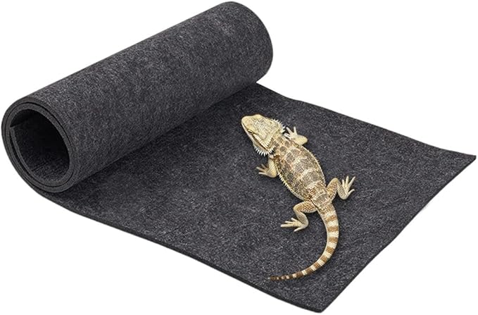 15.75x15.75Inch Reptile Carpet Terrarium Bedding Reptile Substrate Mat Bearded Dragon Tank Accessories for Lizard Tortoise Small