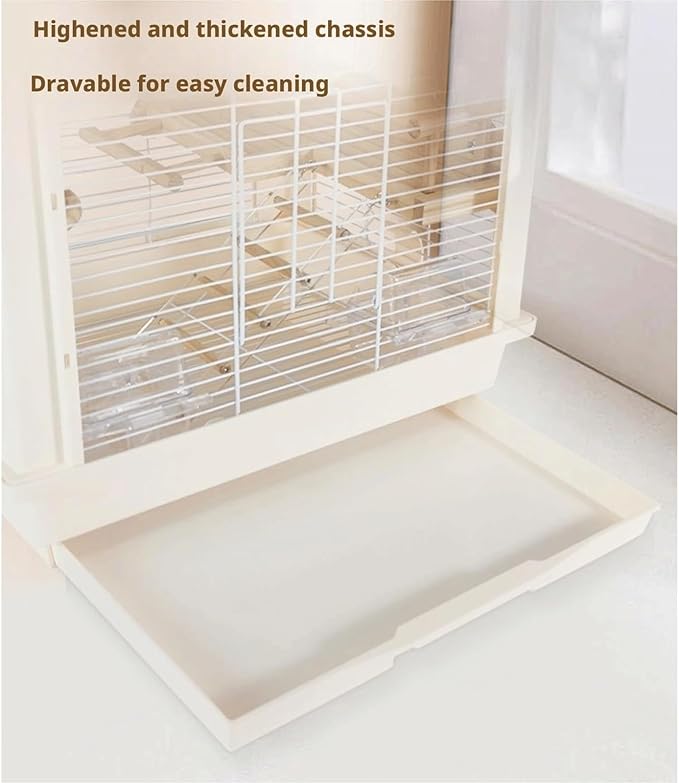 Bird Cage Acrylic Bird Aviary Parrot Cage Flight Birdcag Bird Carrier Travel Carrier Cage Parakeet Cage Cockatiel Cage Easy to Use