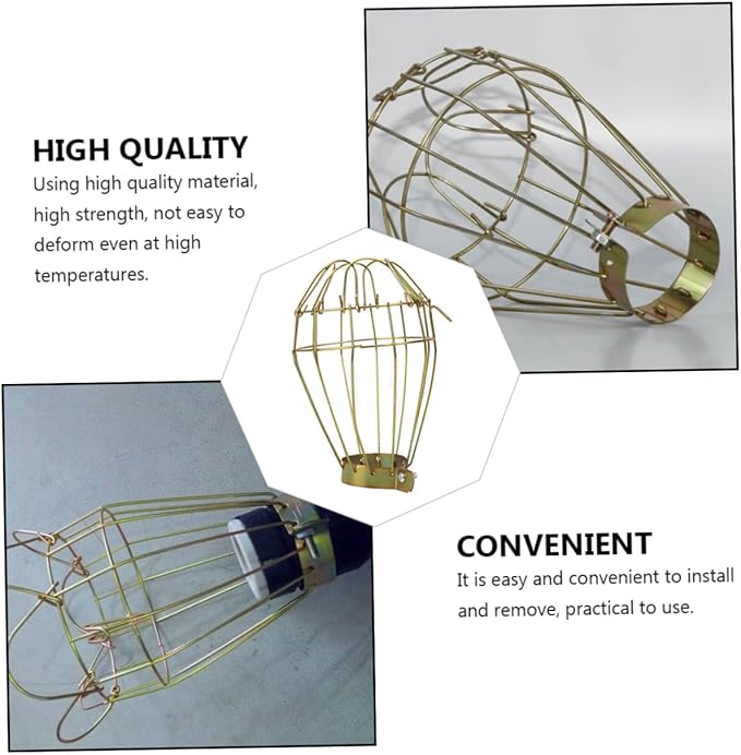 VICASKY 3pcs Scald Heater Guard for Reptile Lamps Iron Mesh Cover for Pet Safety for Turtles Lizards and Animals Efficient Heat Dissipation