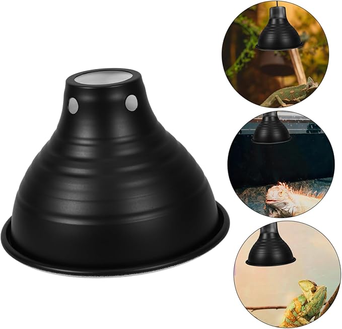 PRETYZOOM Dome Shaped Reptile Heat Lamp Cover UV Protection Reflector Shade for Reptile Habitat Suitable for Lizard and Snake Terrariums