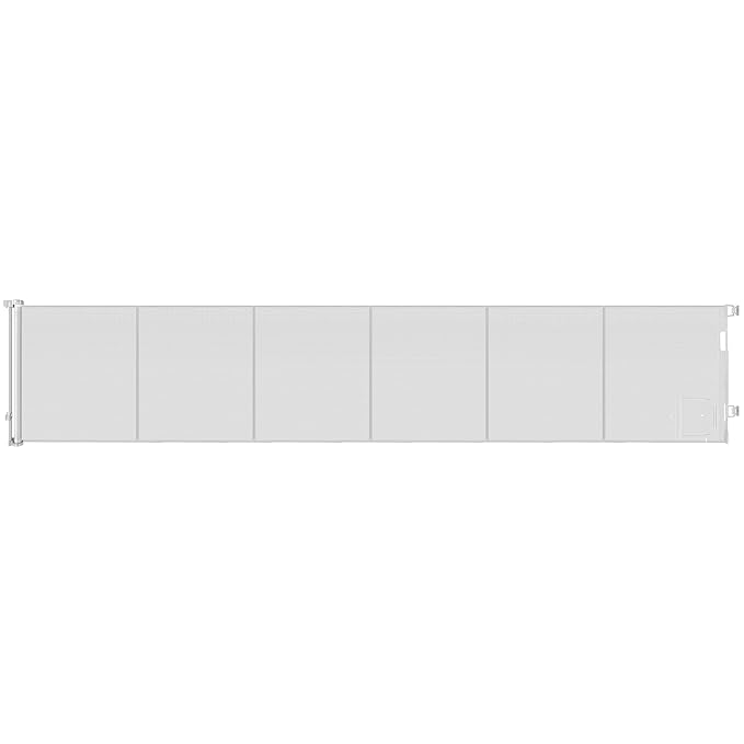 Reinforced 150” Extra Wide Pet Gate with Door 33 Inch Tall Retractable Dog Gates for Doorways Extra Wide Baby Gates for Large Openings with Reinforced Strips 12.5ft Large Dog Gate with Cat Door, White