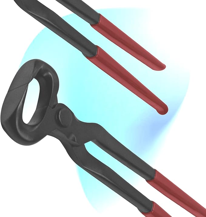 12" Vinyl Hoof Nipper, Carbon Steel & Chrome Vanadium Farrier Tool for Horses – Durable, Sharp & Rust-Resistant.