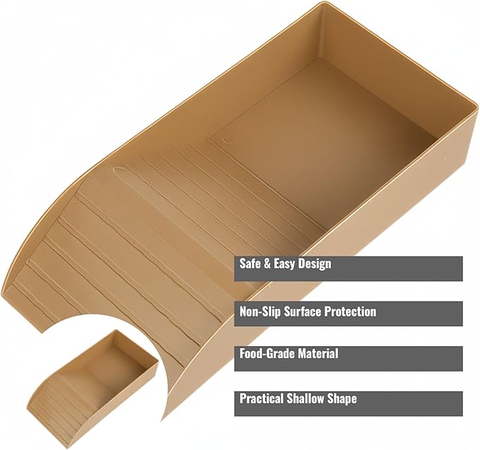Reptile Bathing Tub with Non-Slip Surface and Entry Ramp for Easy Small Animal Soaking Container