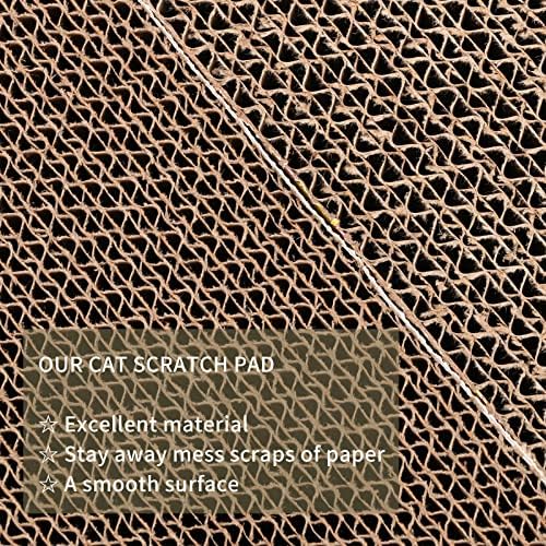 10 Packs cat Scratcher Toys Reversible Scratching Post Board for Indoor Cats Cardboard pad Sleep Play and Grind Claws - Image 5