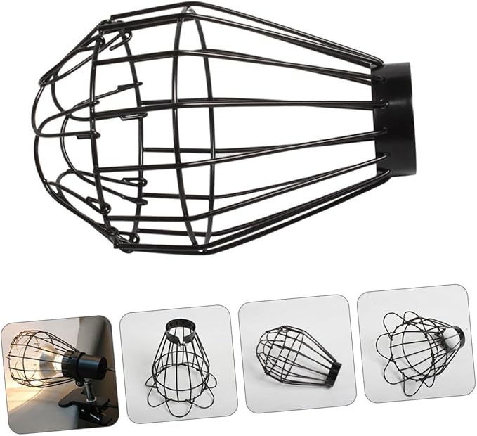 GLEAVI 6pcs Reptile Scalding Bulb Guard Lampshade Heating Light Cover for Pet Cages Efficient Heat Dissipation Compatible Reptile Boxes