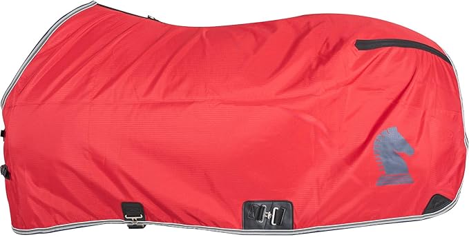 Classic Equine Stable Sheet, Open Front, Cardinal Red, Medium (75" - 77")