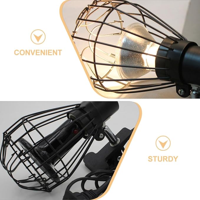 SOLUSTRE 2pcs Terrarium Heat Lamp Cover Reptile Tank Lampshade Dome Shaped Bulb Shade for Reptile